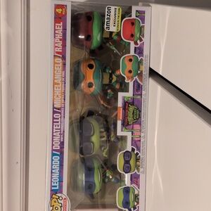 Funko Teenage Mutant Ninja Turtles Pop TMNT 4 pack Glow in the Dark GITD Amazon